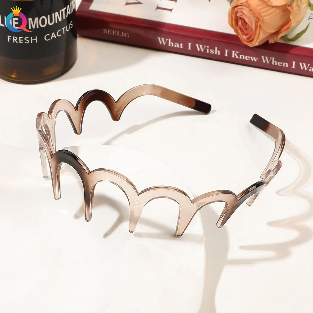 Women's Solid Fashion Hairband – Casual Plastic Headwear