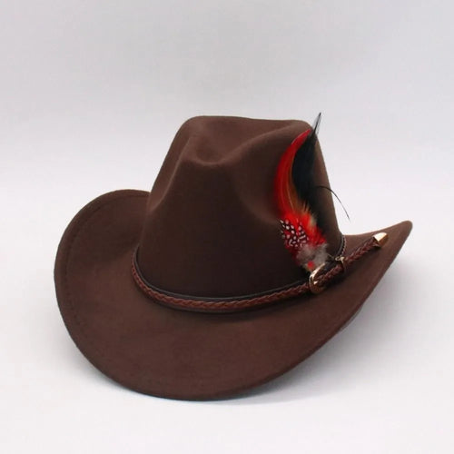 Fashion Dress Up Feather Decors Outdoor Hat