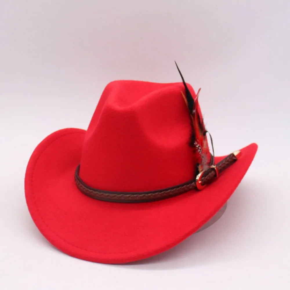 Fashion Dress Up Feather Decors Outdoor Hat